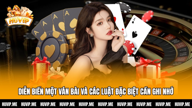 Diễn biến một ván bài và các luật đặc biệt cần ghi nhớ